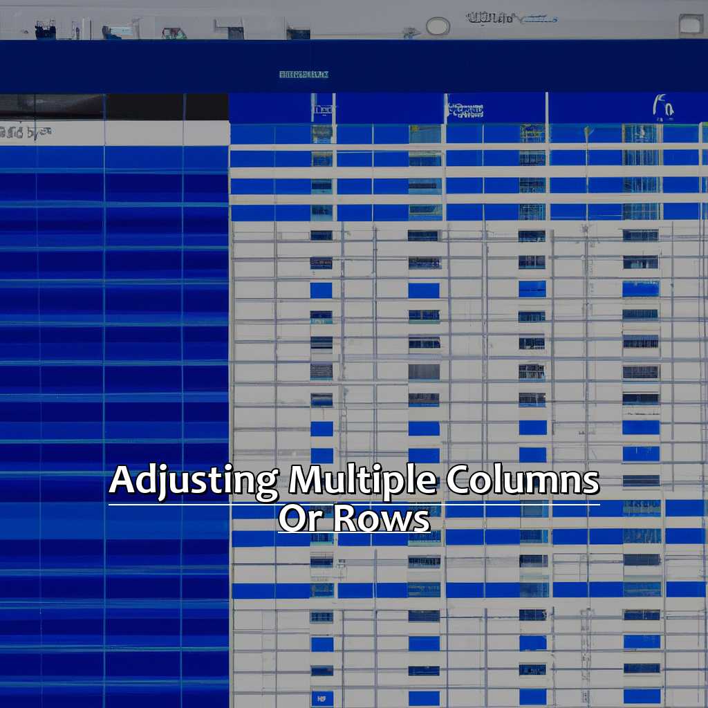 Adjusting Multiple Columns or Rows-10 Excel Shortcuts for Adjusting Column Width and Row Height, 
