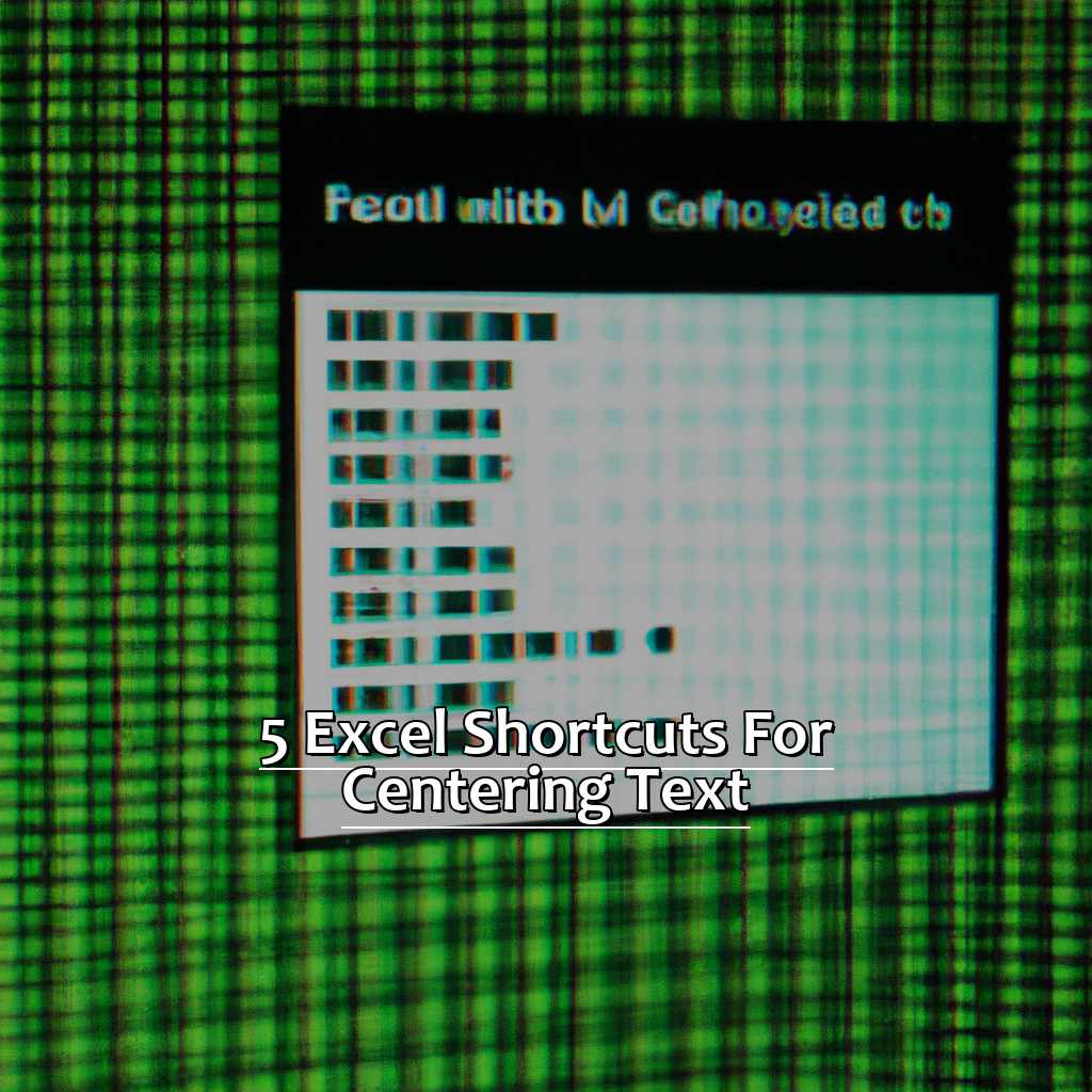 5 Excel Shortcuts For Centering Text 2708