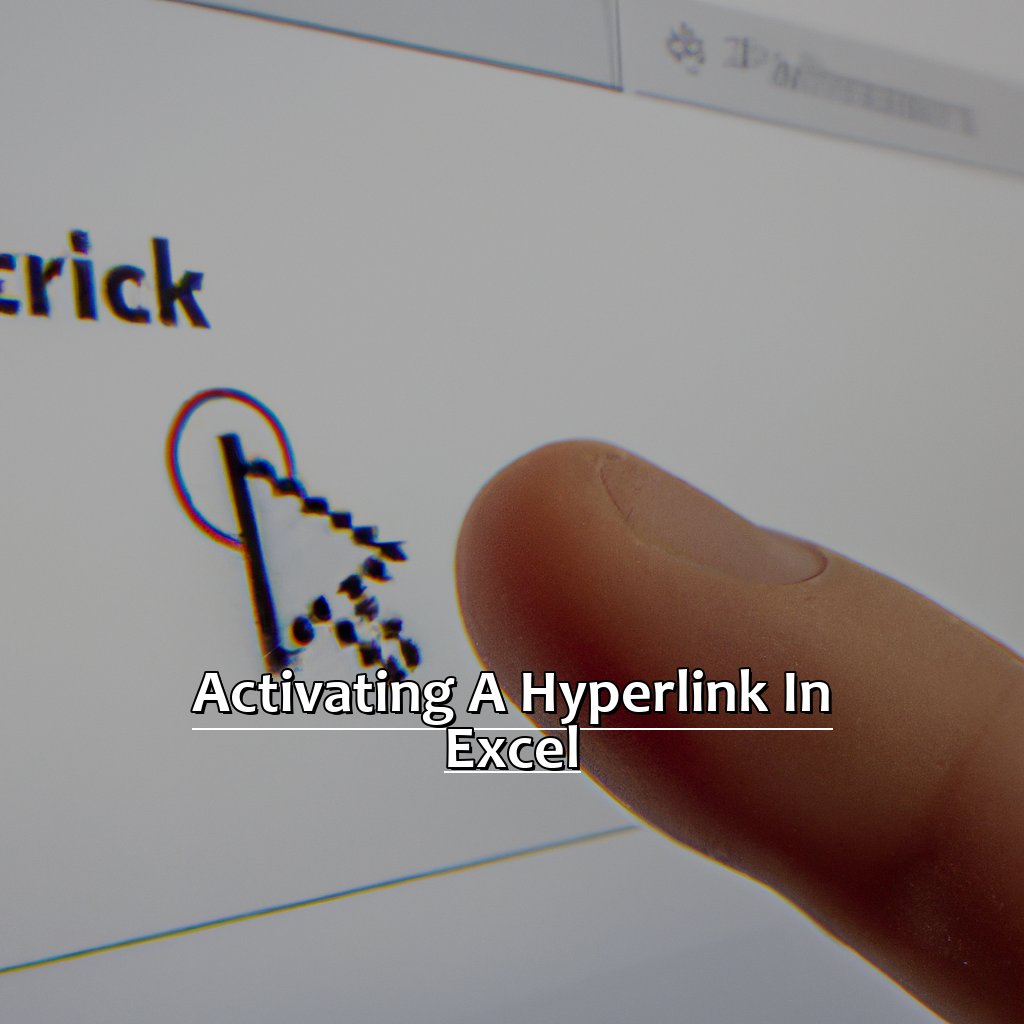 Activating a Hyperlink in Excel-Activating a Hyperlink in Excel, 