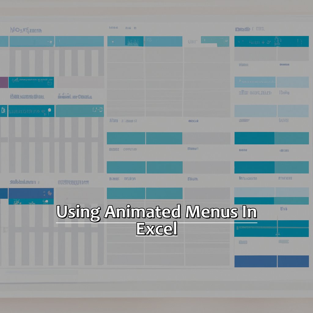 Using Animated Menus in Excel-Animated Menus in Excel, 