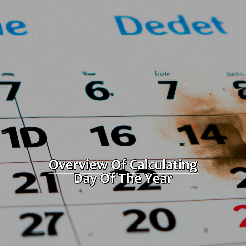 Overview of Calculating Day of the Year-Calculating the Day of the Year in Excel, 