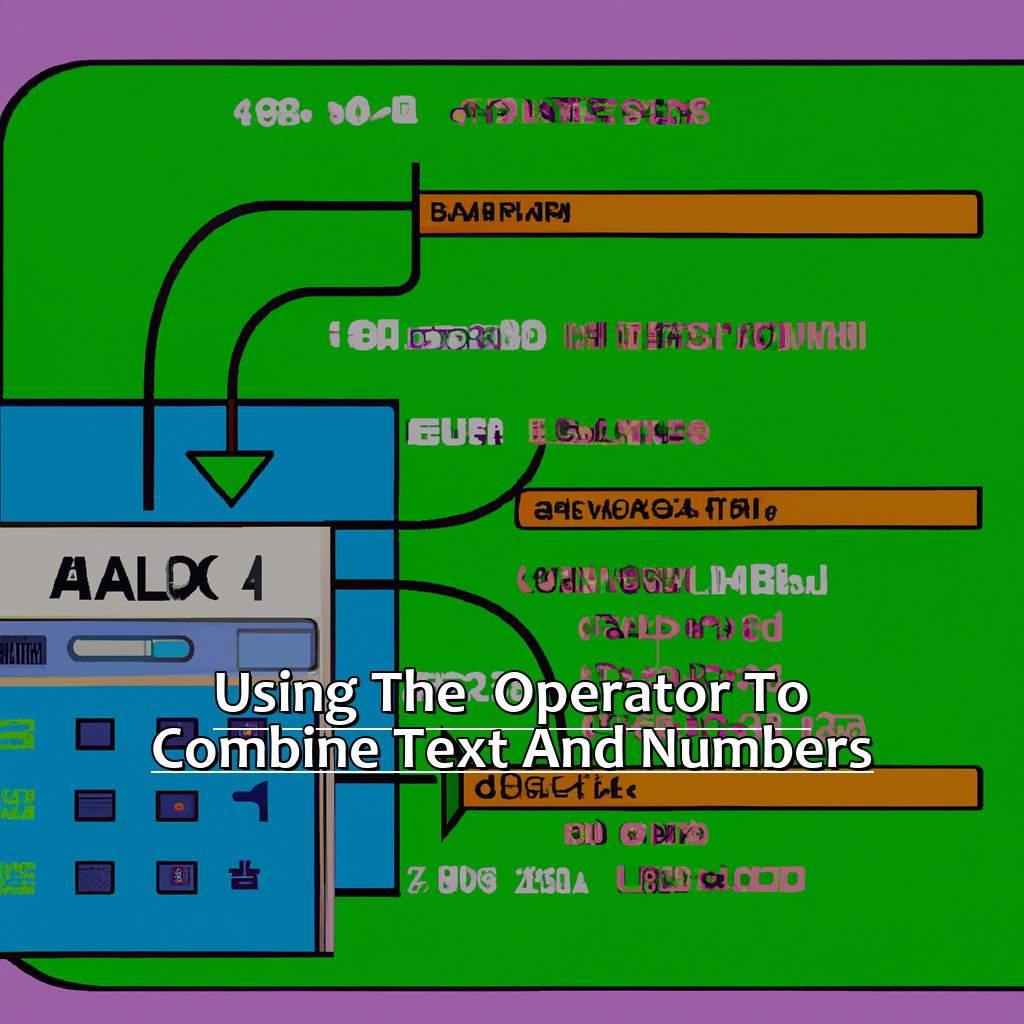 Using the "&" Operator to Combine Text and Numbers-Combining Numbers and Text in a Cell in Excel, 