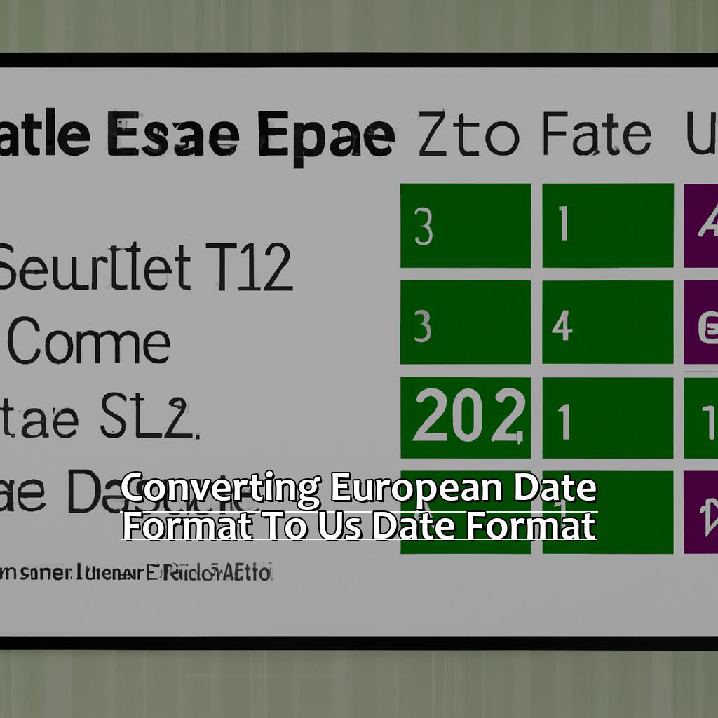 Converting European Date Format to US Date Format-Converting European Dates to US Dates in Excel, 