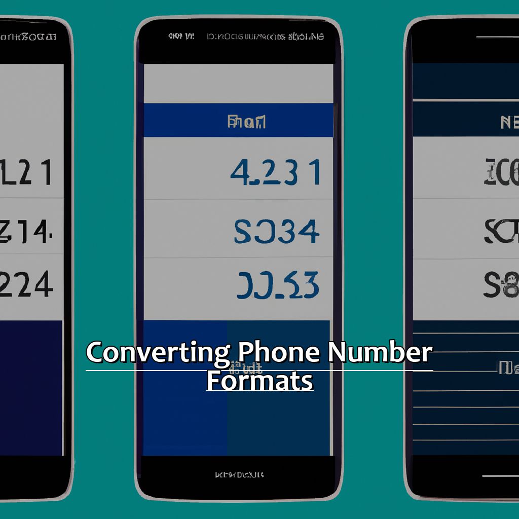 Converting Phone Number Formats-Converting Phone Numbers in Excel, 