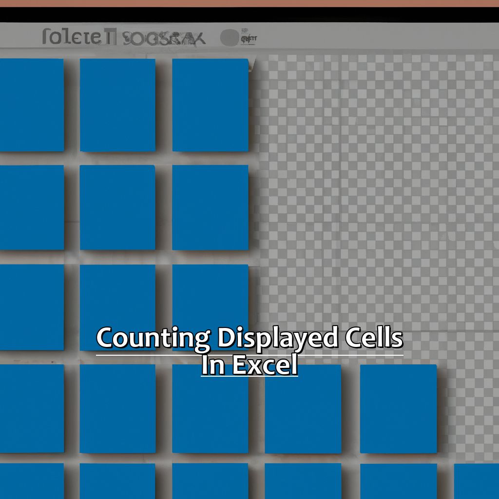 Counting Displayed Cells in Excel-Counting Displayed Cells in Excel, 