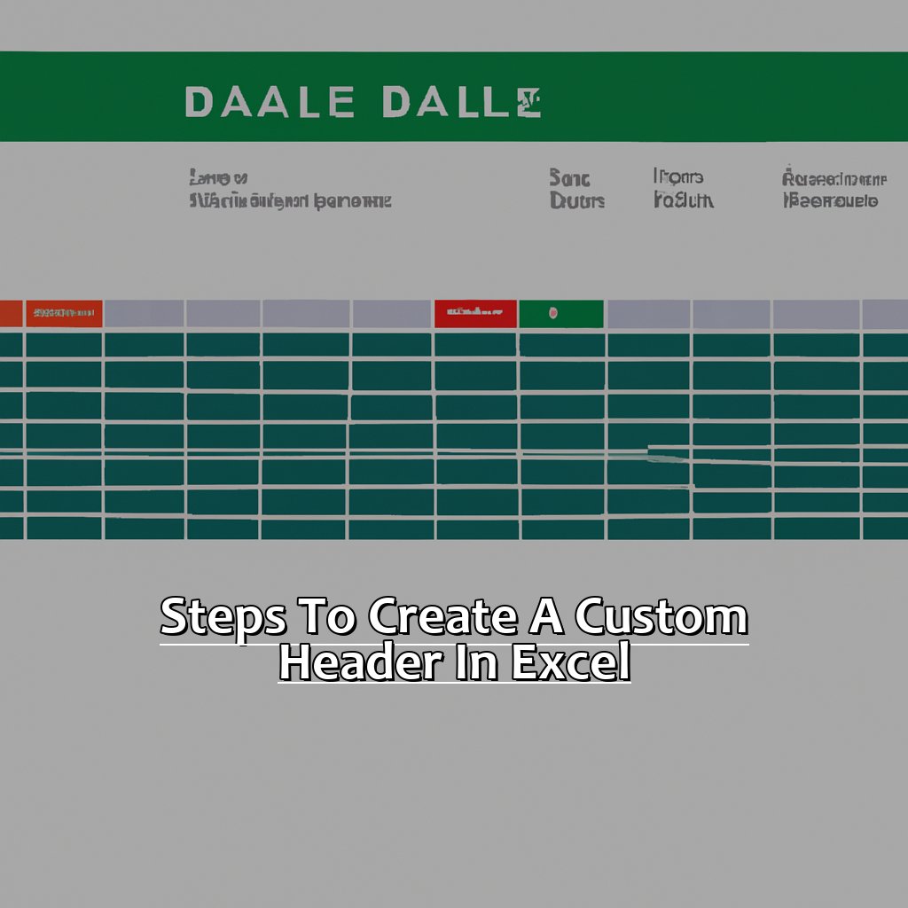 Steps to create a custom header in Excel-Creating a Header in Excel, 