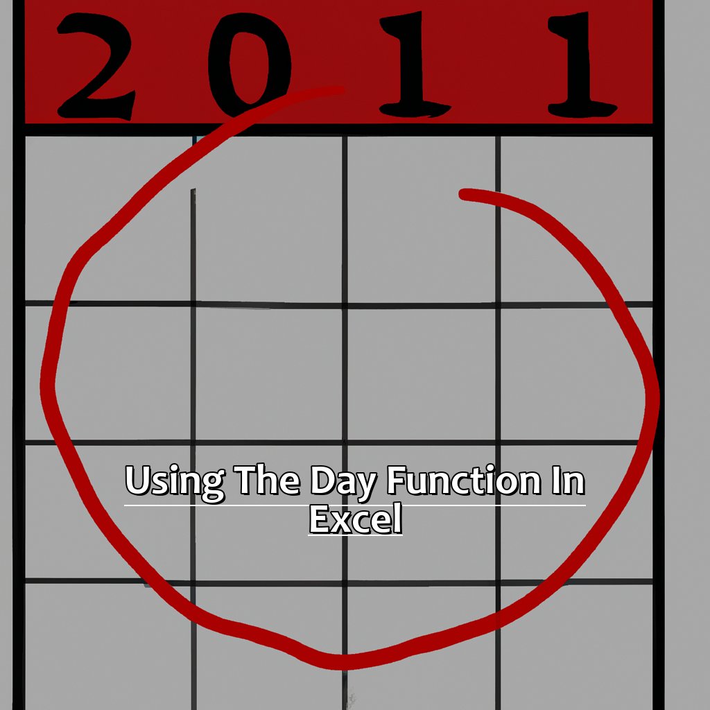 Using the DAY function in Excel-Determining the Day of the Month in Excel, 