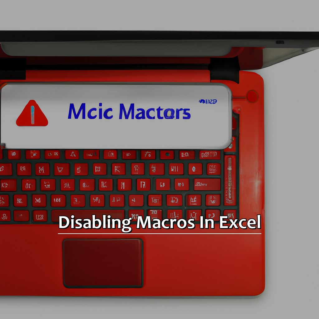 Disabling Macros in Excel-Disabled Macros in Excel, 