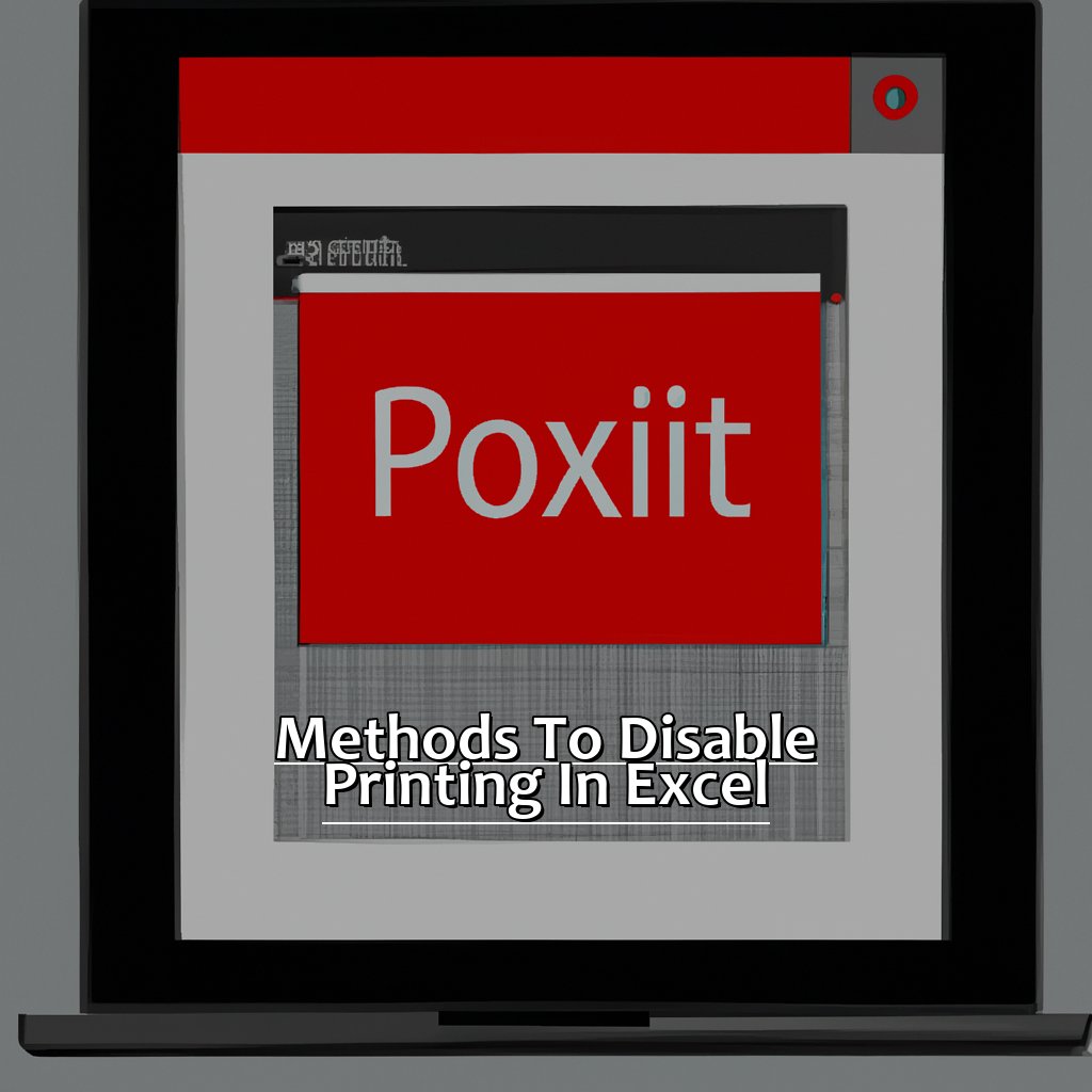 Methods to Disable Printing in Excel-Disabling Printing in Excel, 