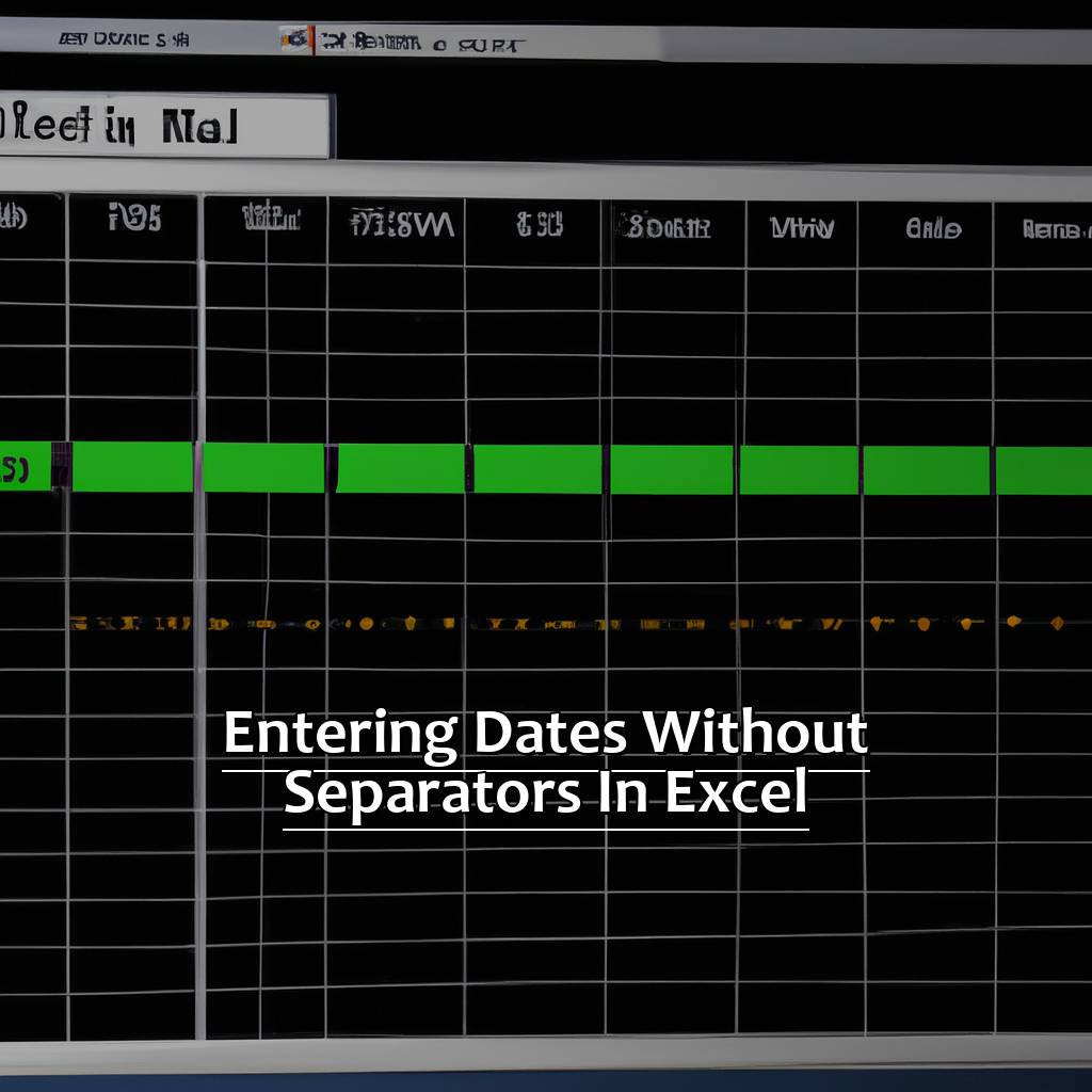 Entering Dates without Separators in Excel-Entering Dates without Separators in Excel, 
