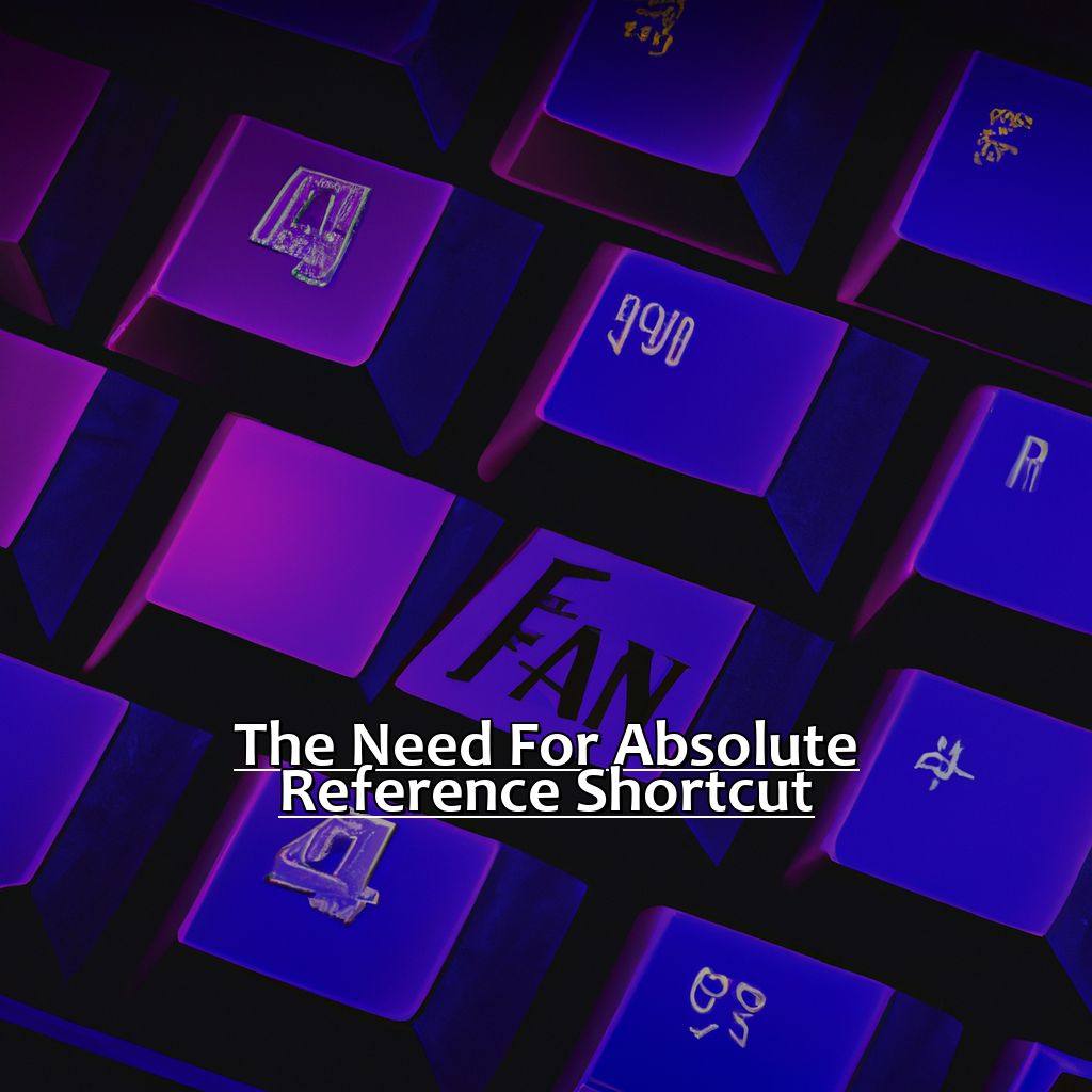 The Need for Absolute Reference Shortcut-Excel Absolute Reference Shortcut - The One Keystroke Solution, 