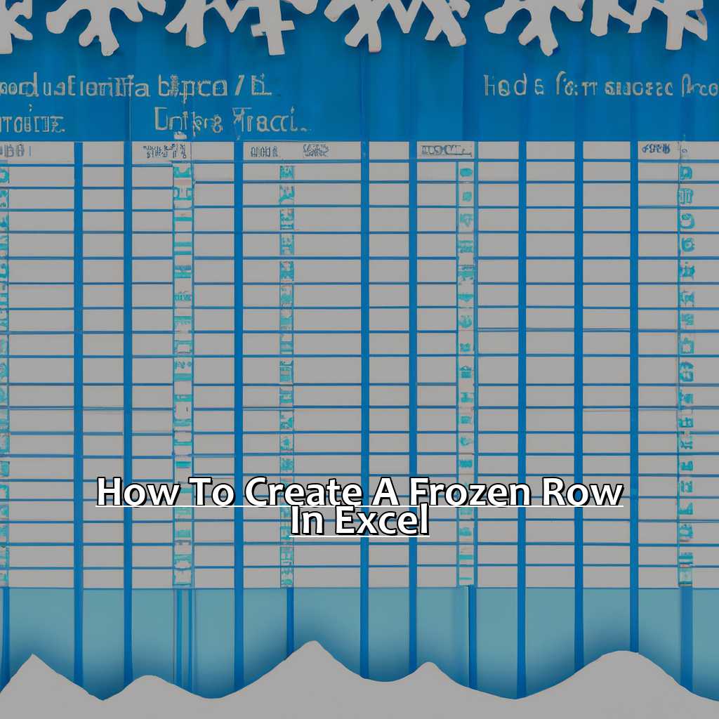 How to Create a Frozen Row in Excel-Floating Information in a Frozen Row in Excel, 