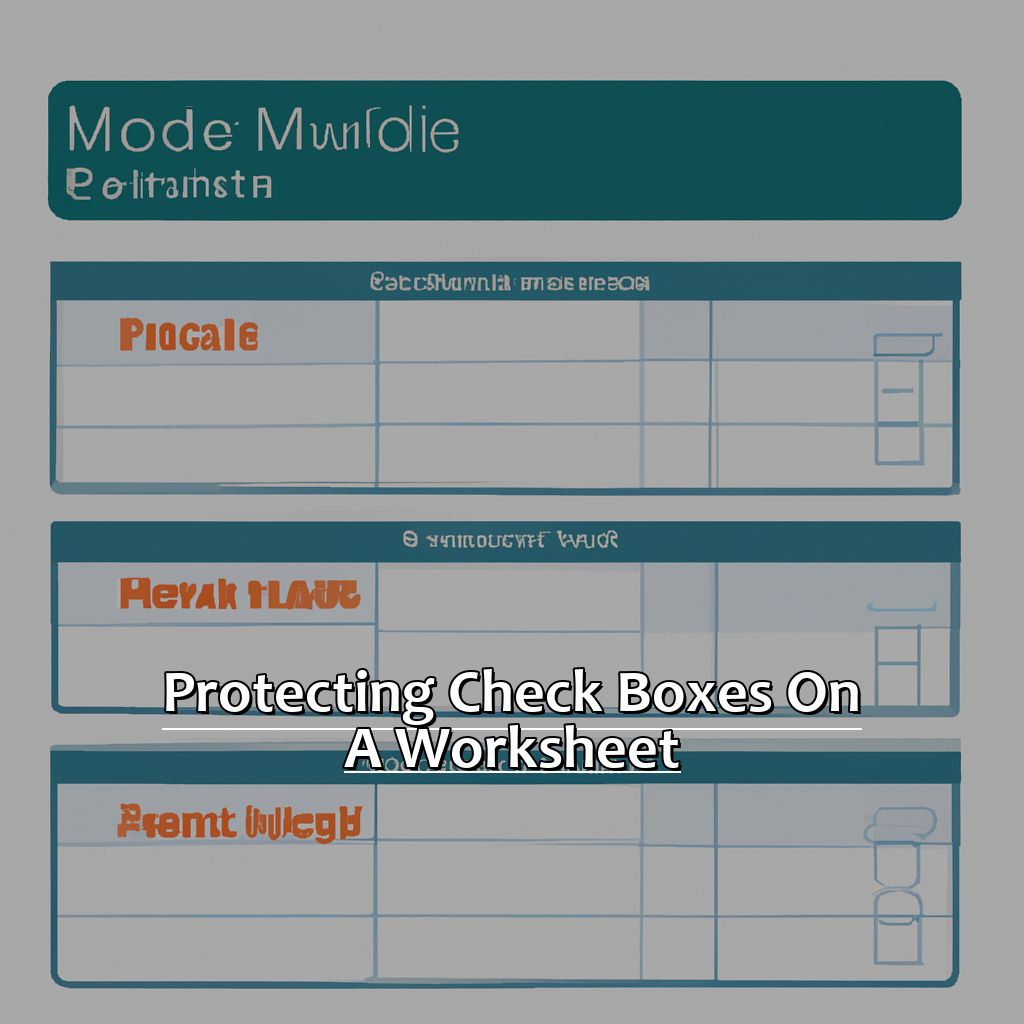 Protecting Check Boxes on a Worksheet-Functioning Check Boxes in a Protected Worksheet in Excel, 