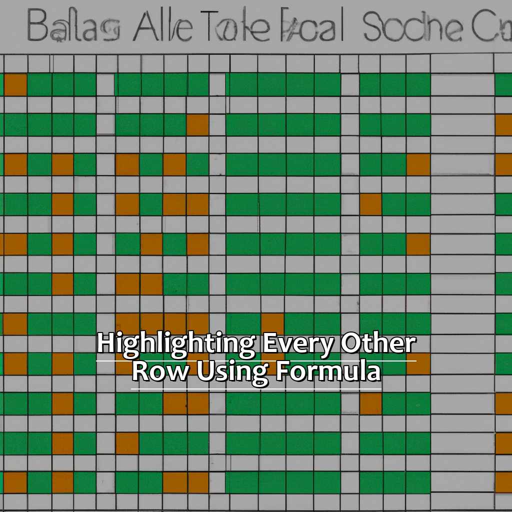 Highlighting Every Other Row Using Formula-Highlight Every Other Row in Excel, 