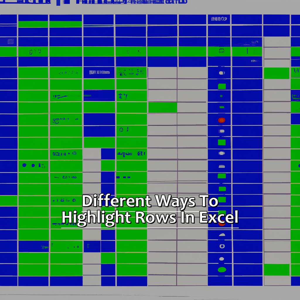 Different ways to highlight rows in Excel-Highlighting the Rows of Selected Cells in Excel, 