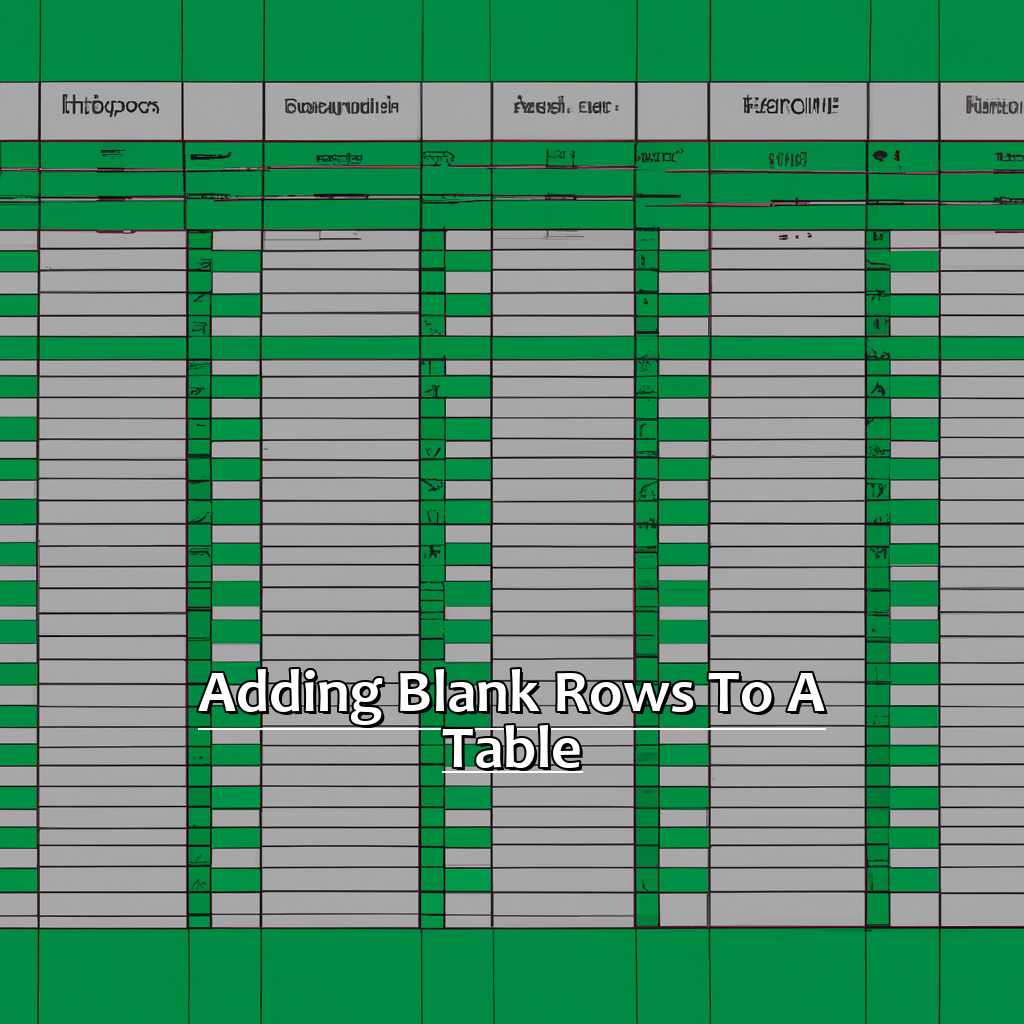 Adding Blank Rows to a Table-How to Add Multiple Rows in Excel Quickly and Easily, 