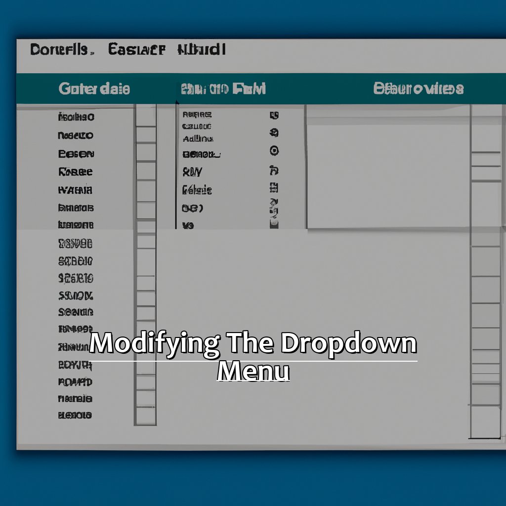 Modifying the Drop-Down Menu-How to Add a Dropdown in Excel, 