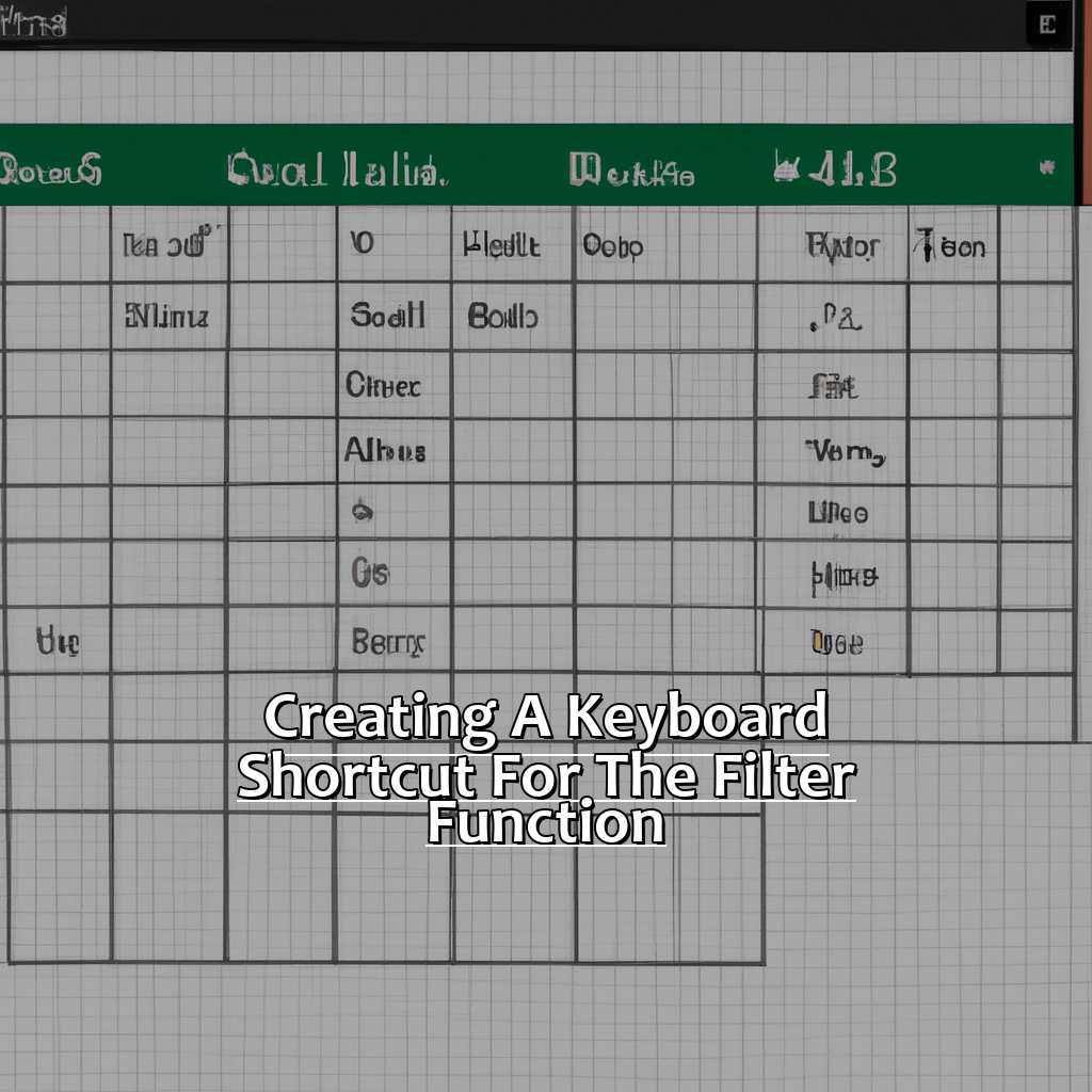 Creating a Keyboard Shortcut for the Filter Function-How to Add a Filter Shortcut in Excel, 