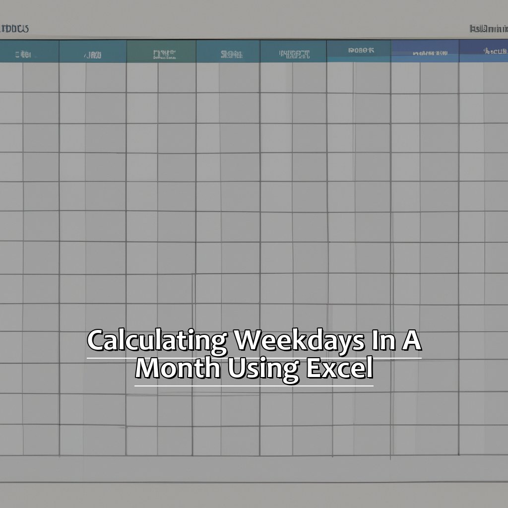 Calculating Weekdays in a Month Using Excel-How to Calculate the Number of Weekdays in a Month in Excel, 