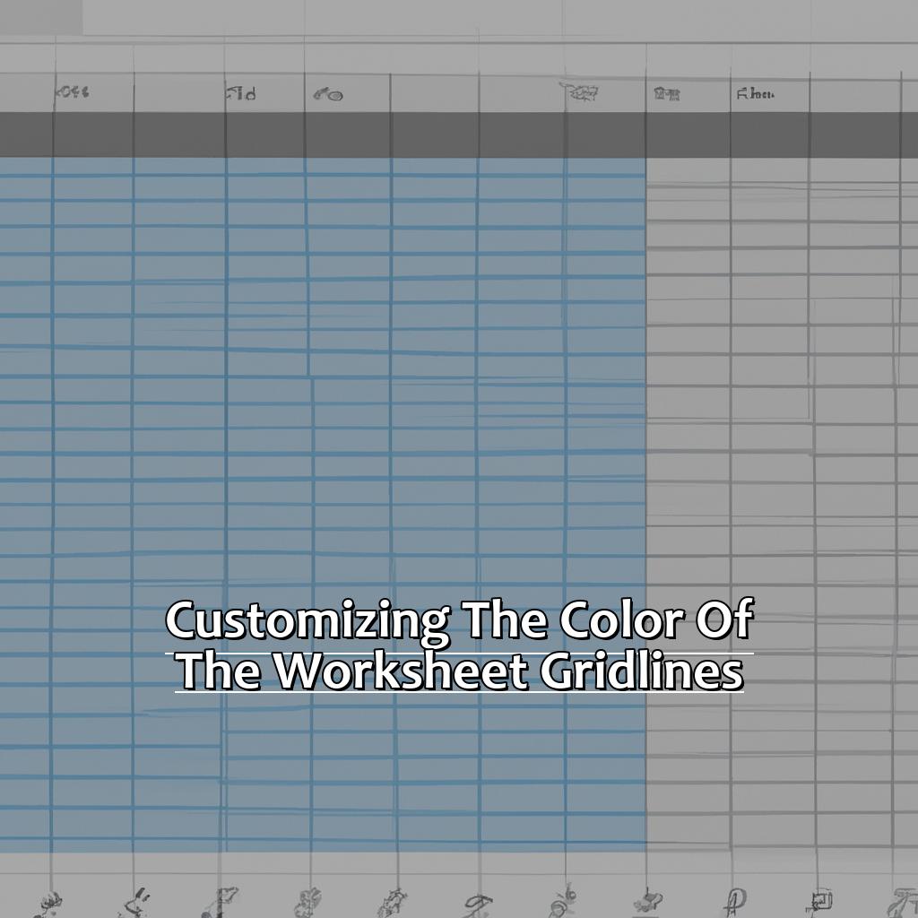 Customizing the color of the Worksheet Gridlines-How to Change the Color of Worksheet Gridlines in Excel, 