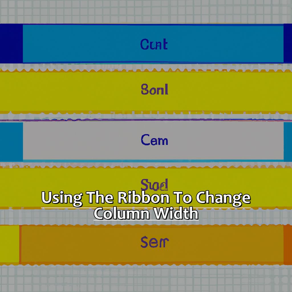 Using the Ribbon to Change Column Width-How to Change the Width of a Column in Excel, 