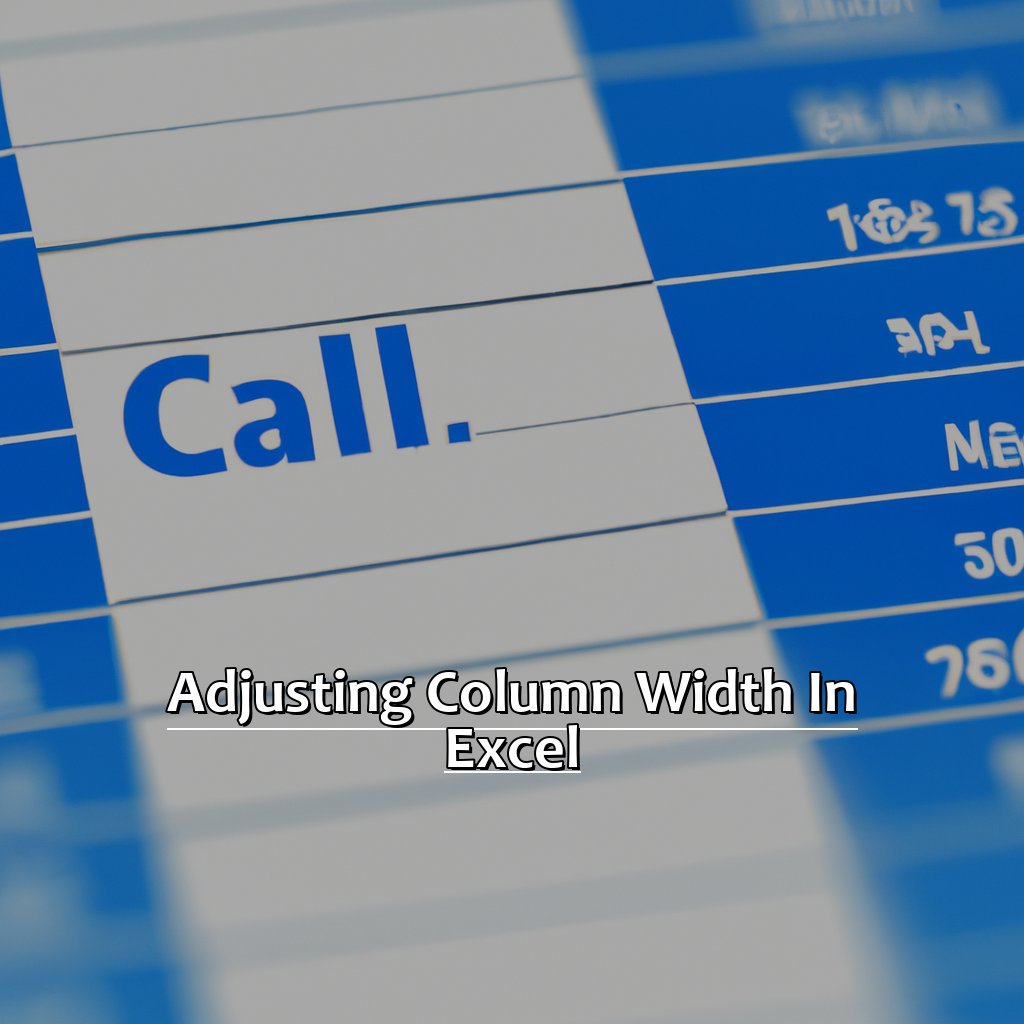 Adjusting Column Width in Excel-How to Change the Width of a Column in Excel, 