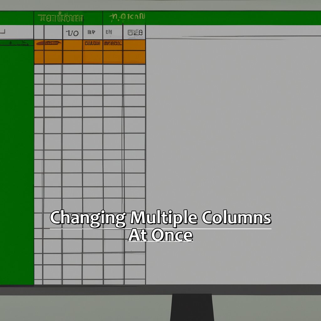 Changing Multiple Columns at Once-How to Change the Width of a Column in Excel, 