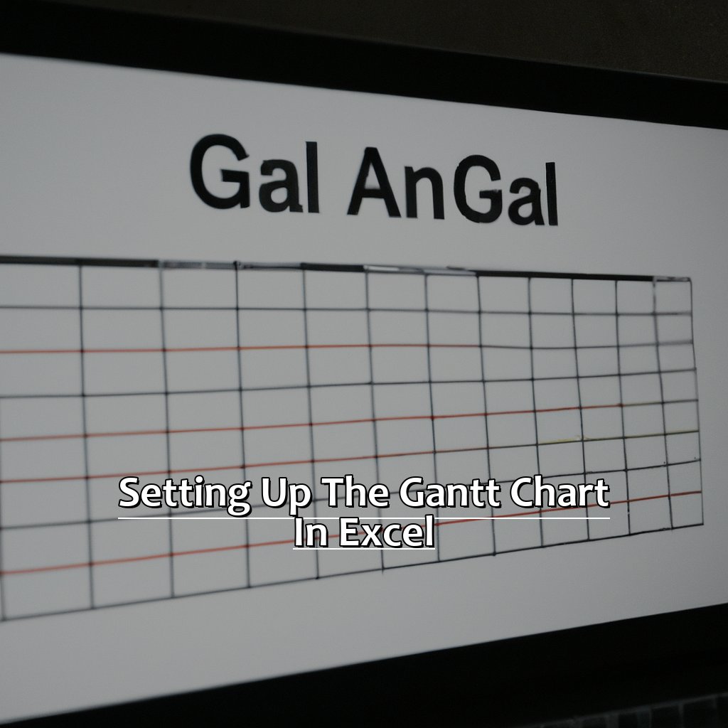 Setting up the Gantt Chart in Excel-How to Create a Gantt Chart in Excel, 
