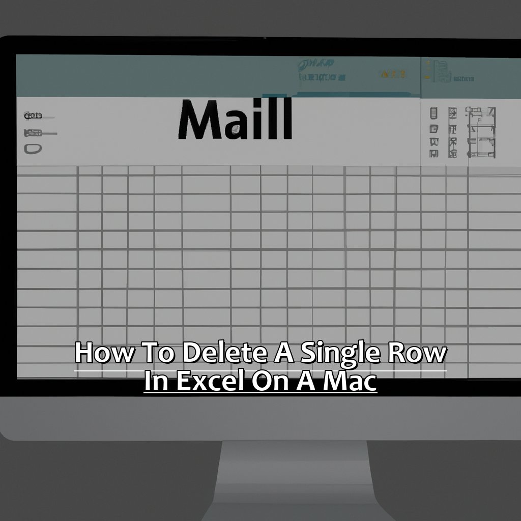 How to Delete a Single Row in Excel on a Mac-How to Delete a Row in Excel on a Mac, 