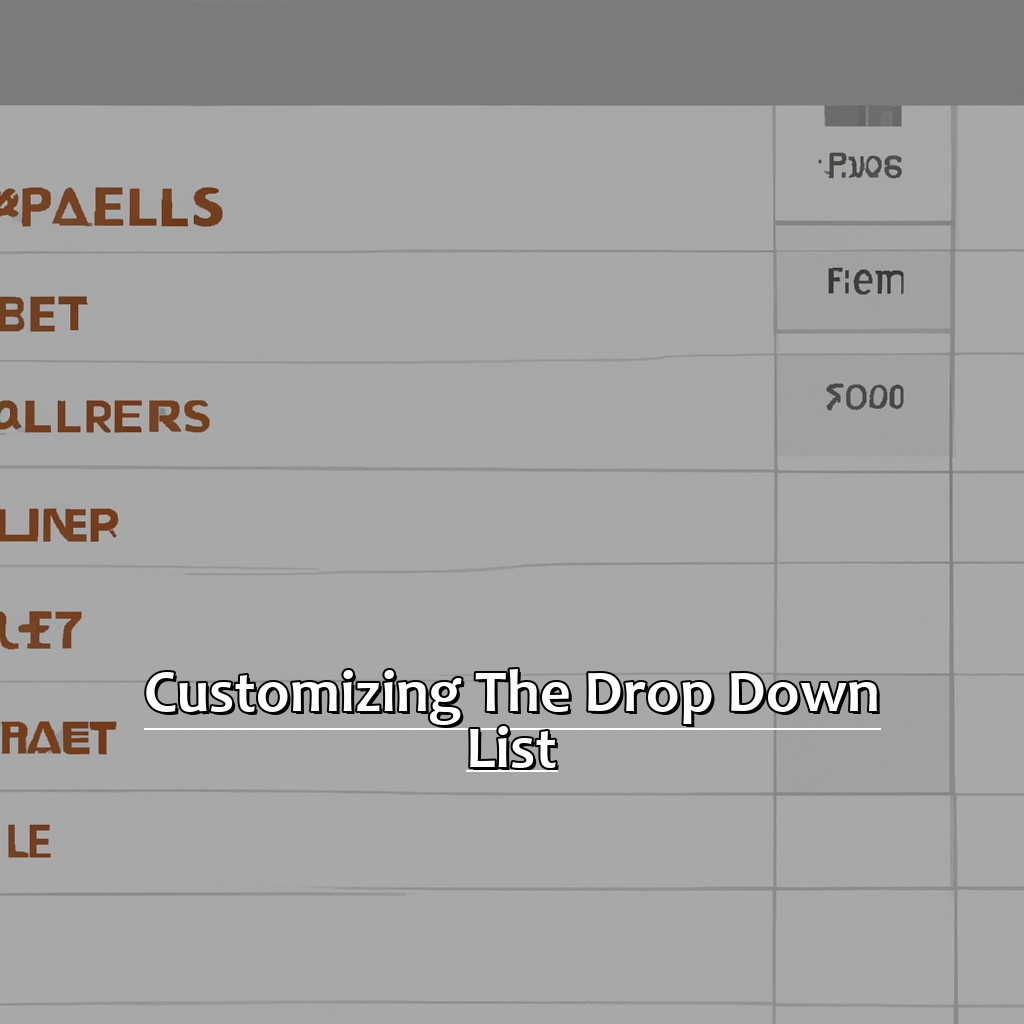 Customizing the Drop Down List-How to Do a Drop Down in Excel, 