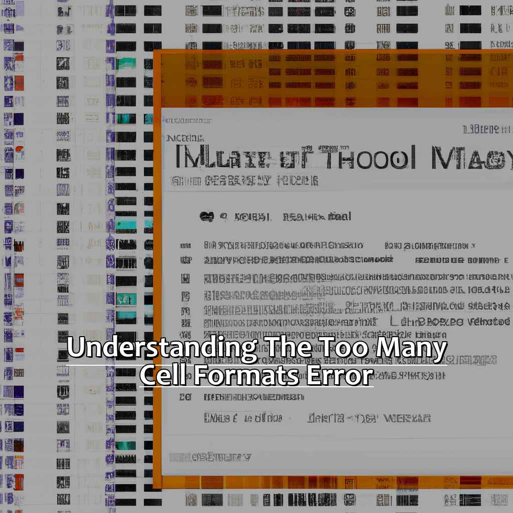 Understanding the "Too Many Cell Formats" Error-How to Fix the 