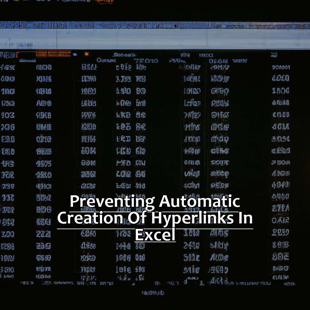 Preventing Automatic Creation of Hyperlinks in Excel-How to Get Rid of All Hyperlinks in Excel, 