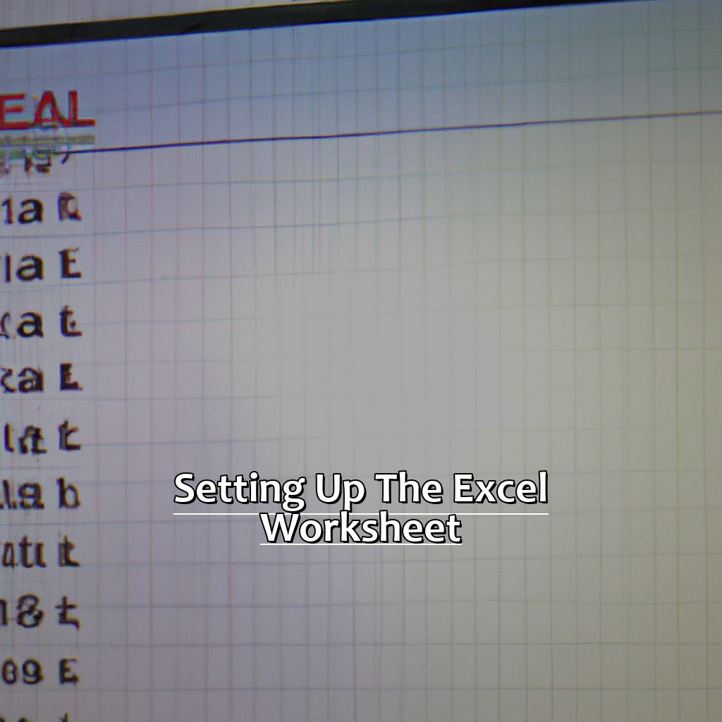 Setting Up the Excel Worksheet-How to Lock Cells in Excel, 