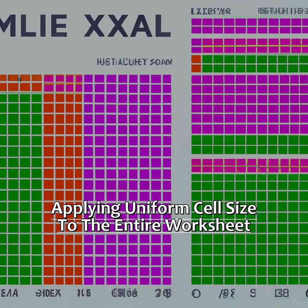 Applying Uniform Cell Size to the Entire Worksheet-How to Make All Cells the Same Size in Excel, 