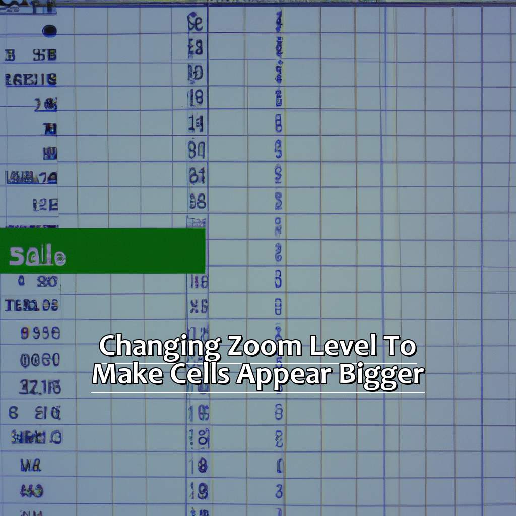 Changing Zoom Level to Make Cells Appear Bigger-How to Make Cells Bigger in Excel, 