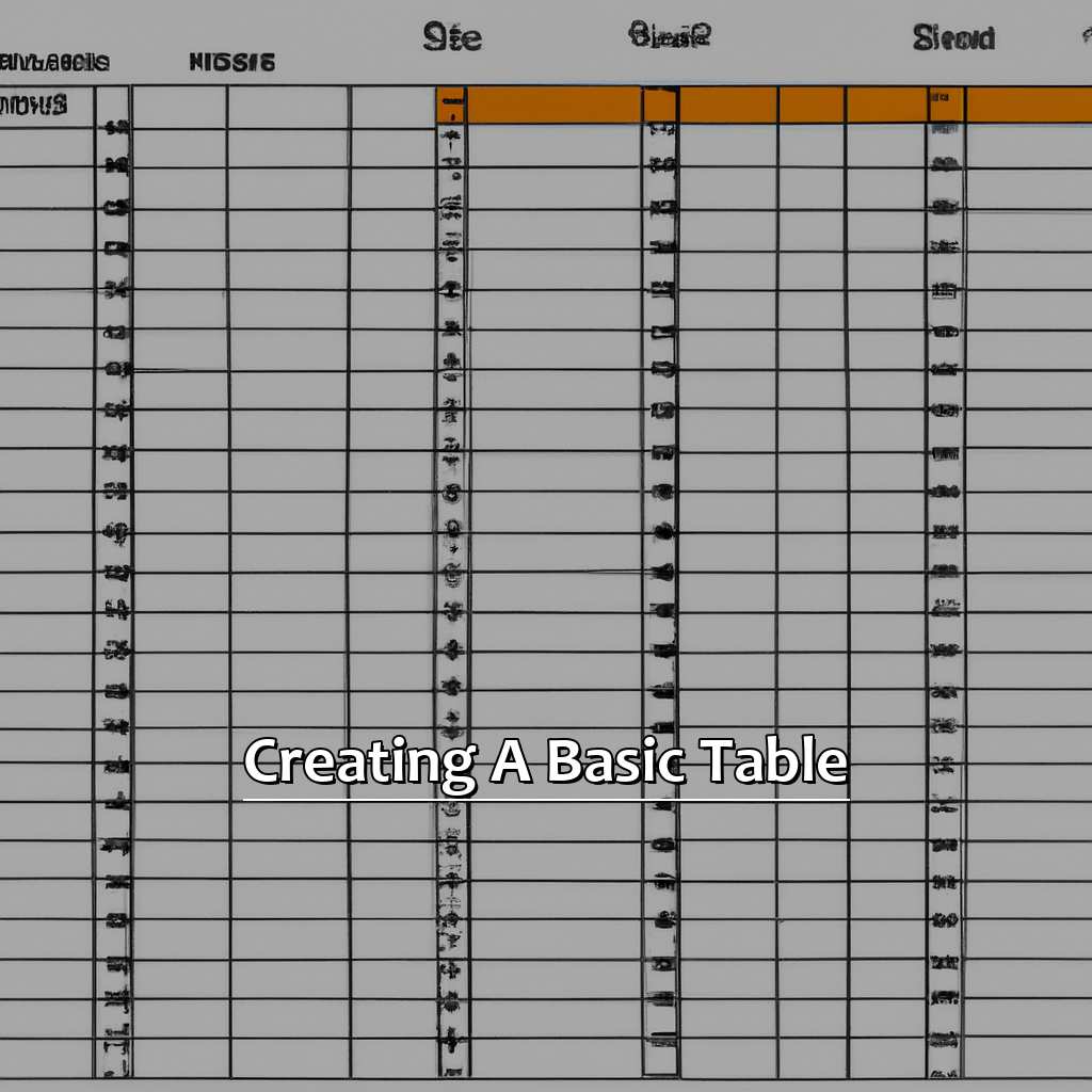 Creating a Basic Table-How to Make a Table in Excel, 