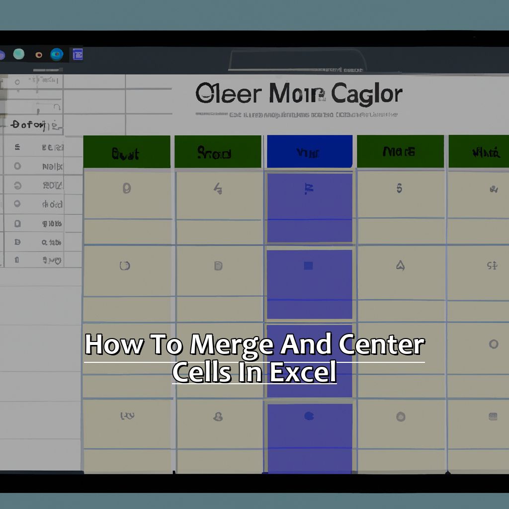 How to Merge and Center Cells in Excel-How to Merge and Center in Excel, 