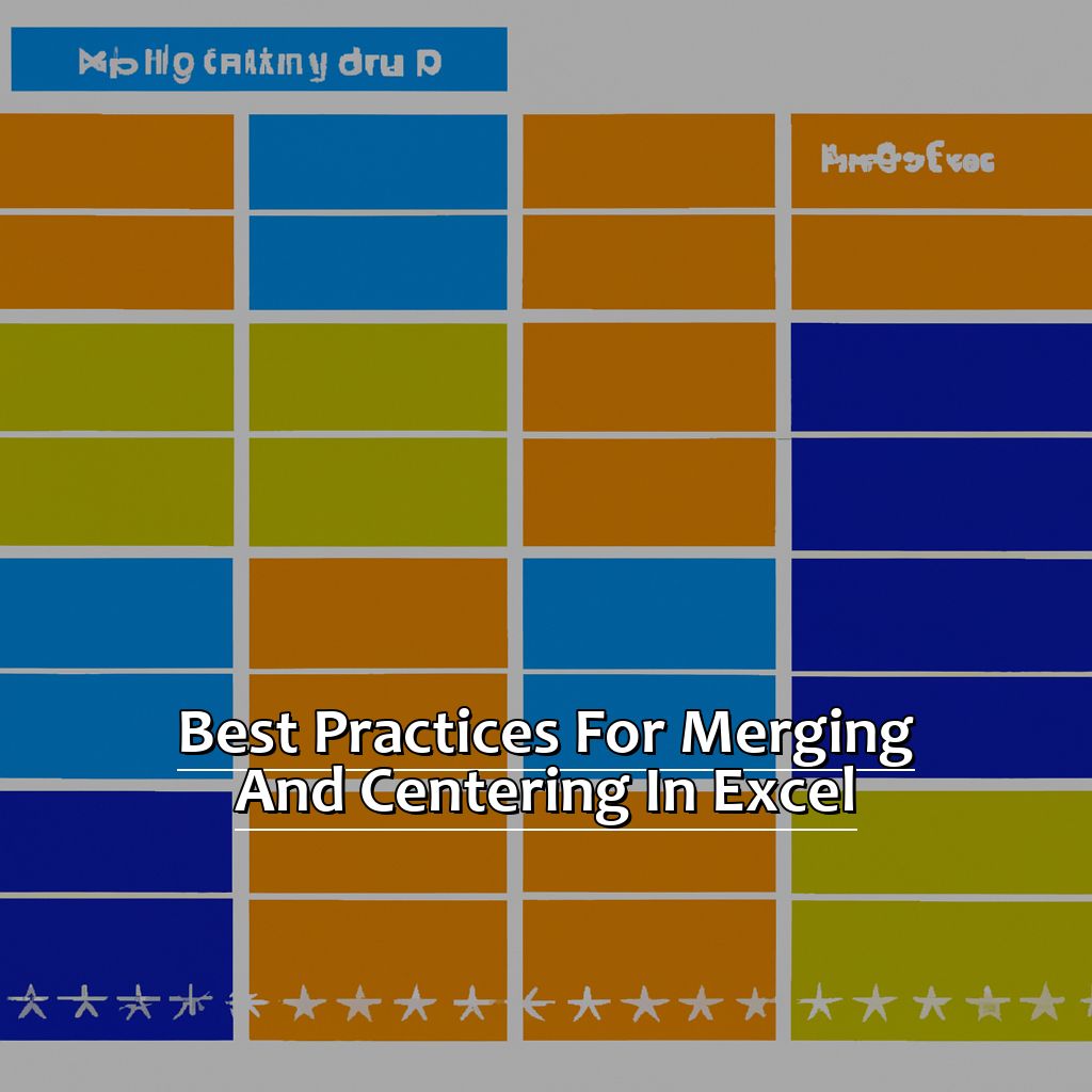 Best Practices for Merging and Centering in Excel-How to Merge and Center in Excel, 