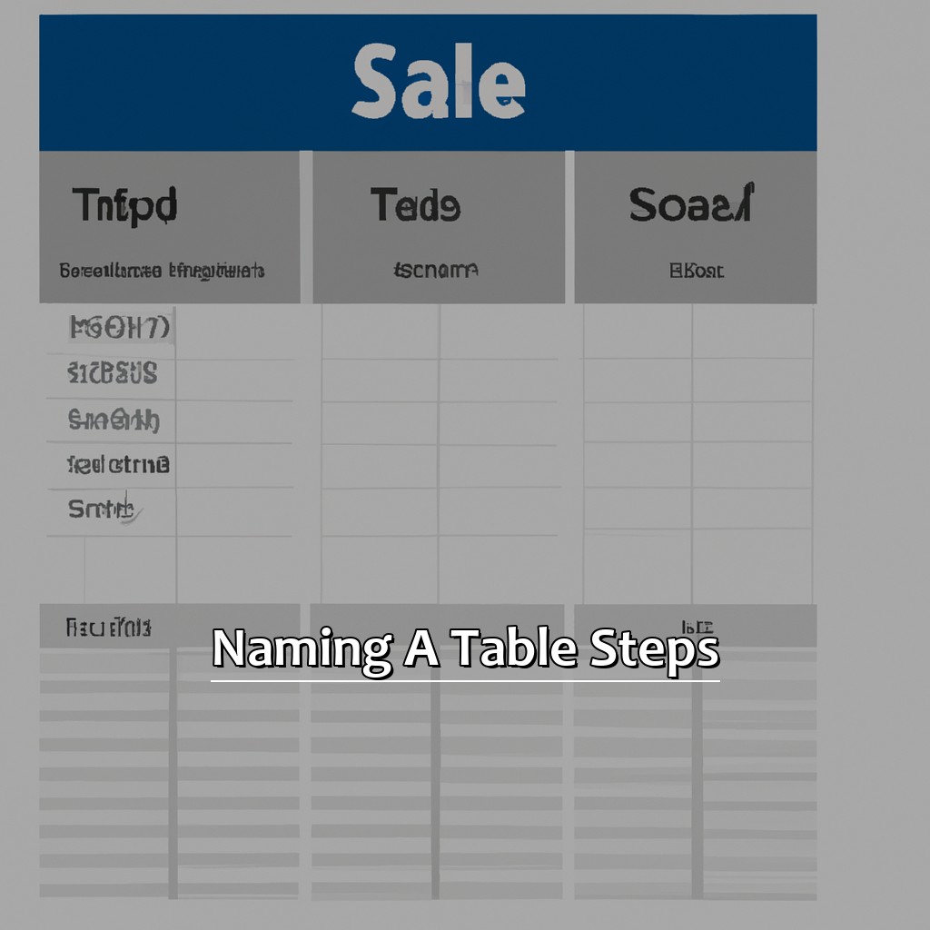 Naming a Table: Steps-How to Name a Table in Excel, 