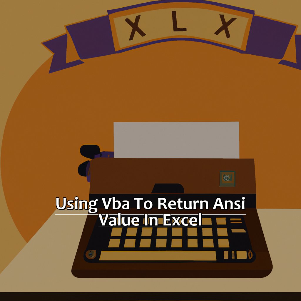 Using VBA to Return ANSI Value in Excel-How to Return an ANSI Value in Excel, 