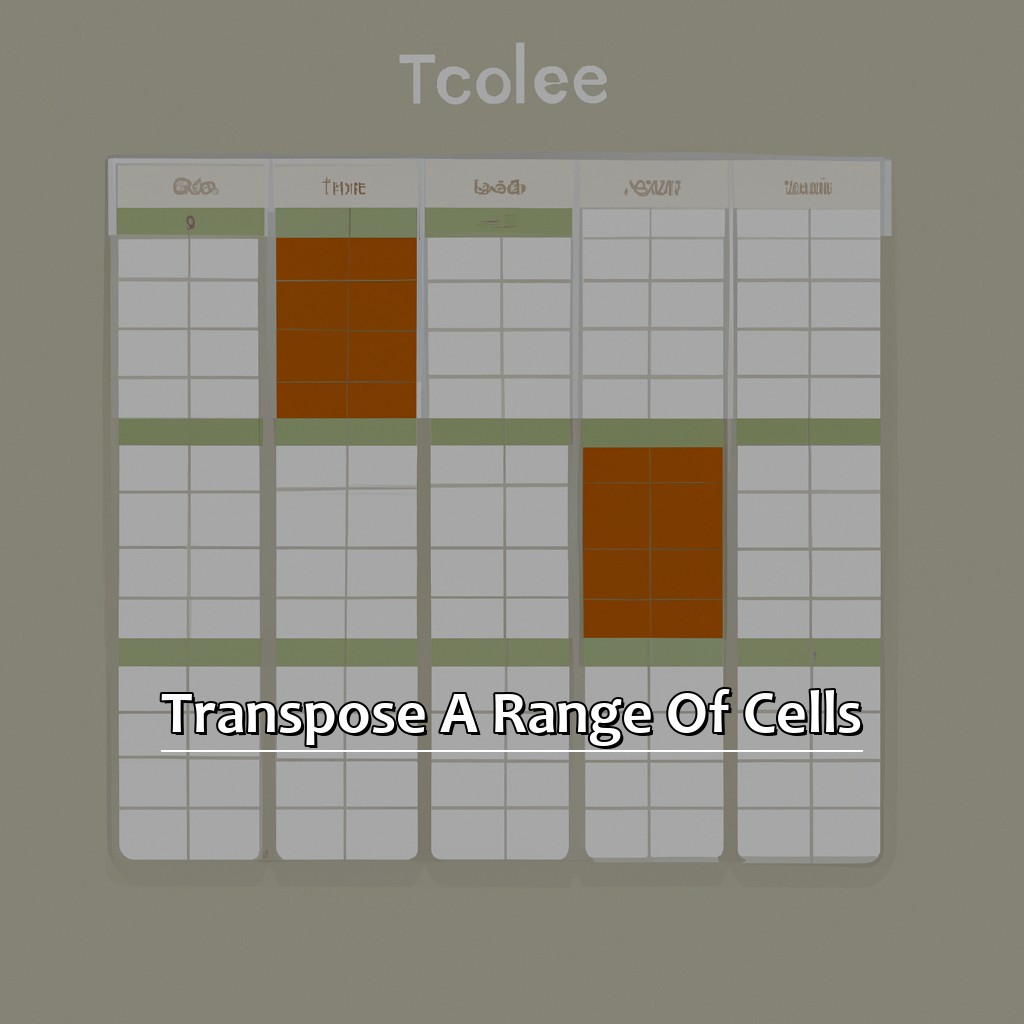 Transpose a Range of Cells-How to Transpose in Excel, 