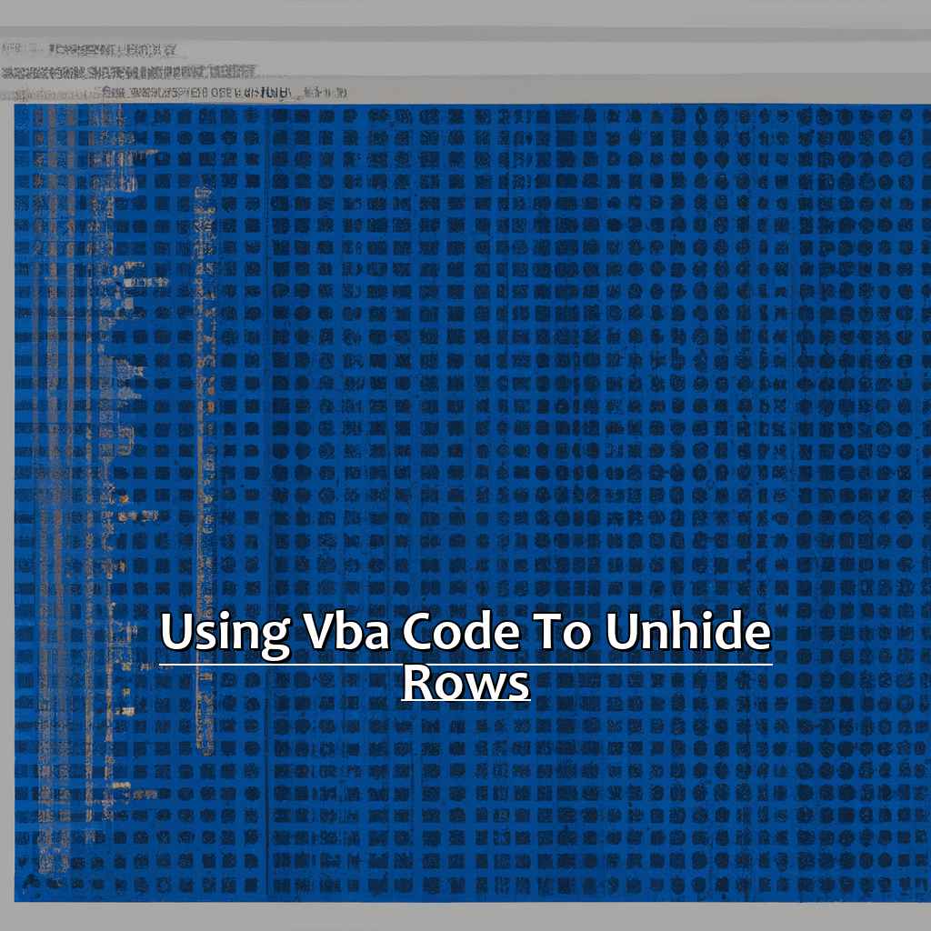Using VBA Code to Unhide Rows-How to Unhide Rows in Excel, 