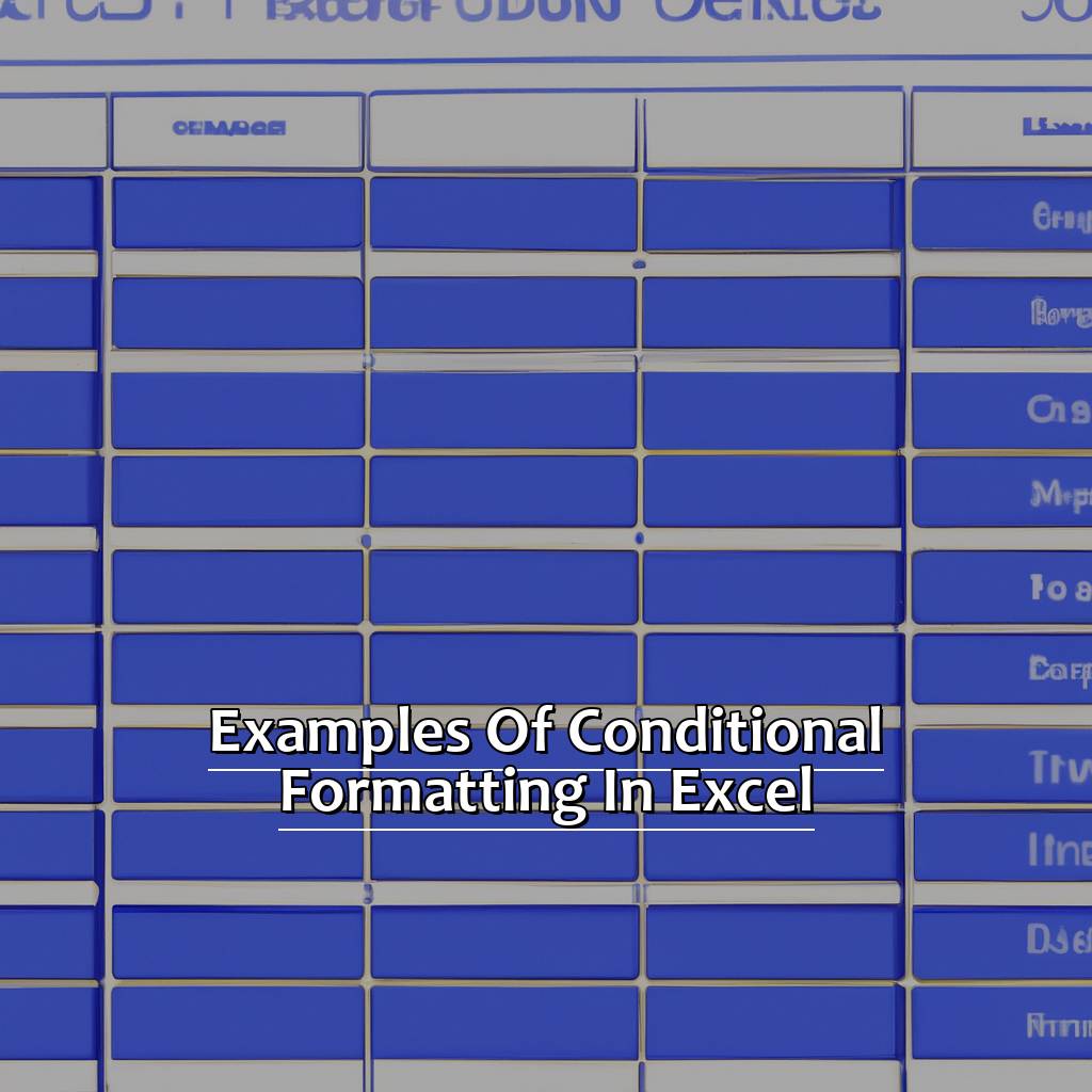 Examples of Conditional Formatting in Excel-How to Use Conditional Formatting in Excel, 