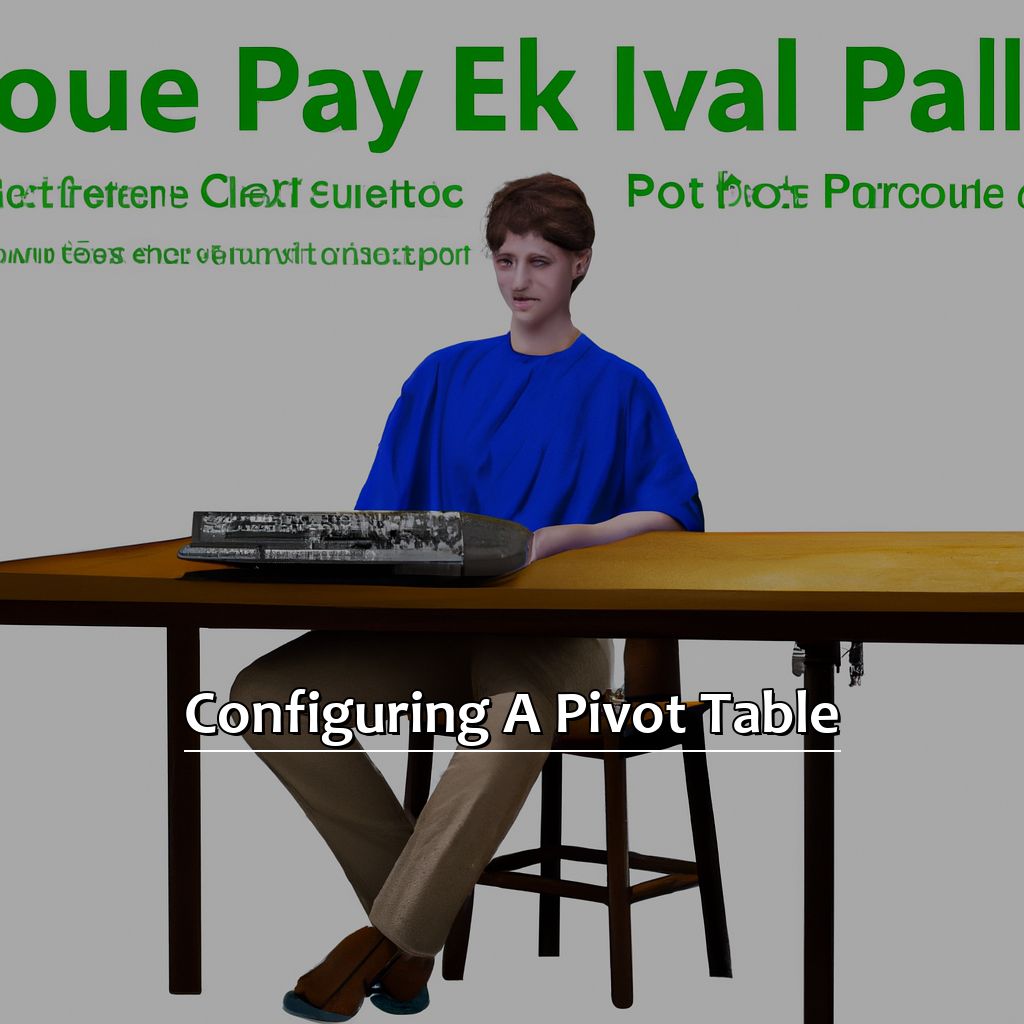 Configuring a Pivot Table-How to Use a Pivot Table in Excel, 
