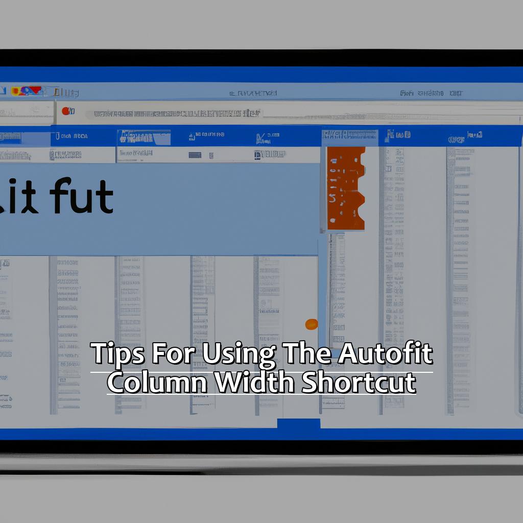 Tips for Using the Autofit Column Width Shortcut-How to Use the Autofit Column Width Shortcut in Excel, 