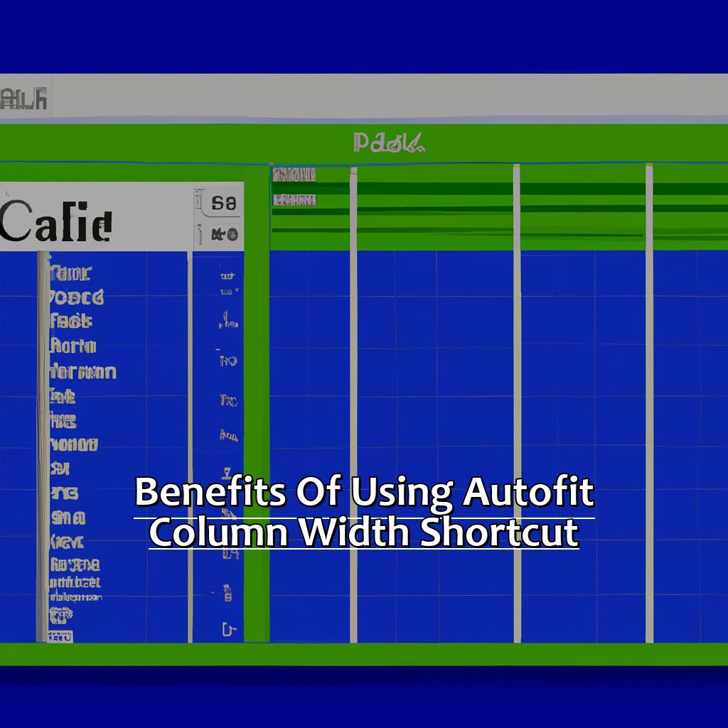 Benefits of Using Autofit Column Width Shortcut-How to Use the Excel Autofit Column Width Shortcut, 