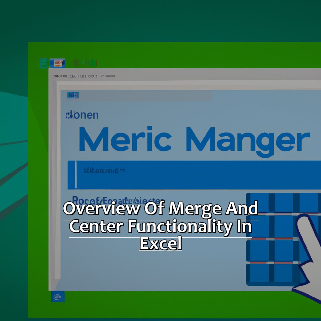 Overview of Merge and Center Functionality in Excel-How to Use the Merge and Center Shortcut in Excel, 