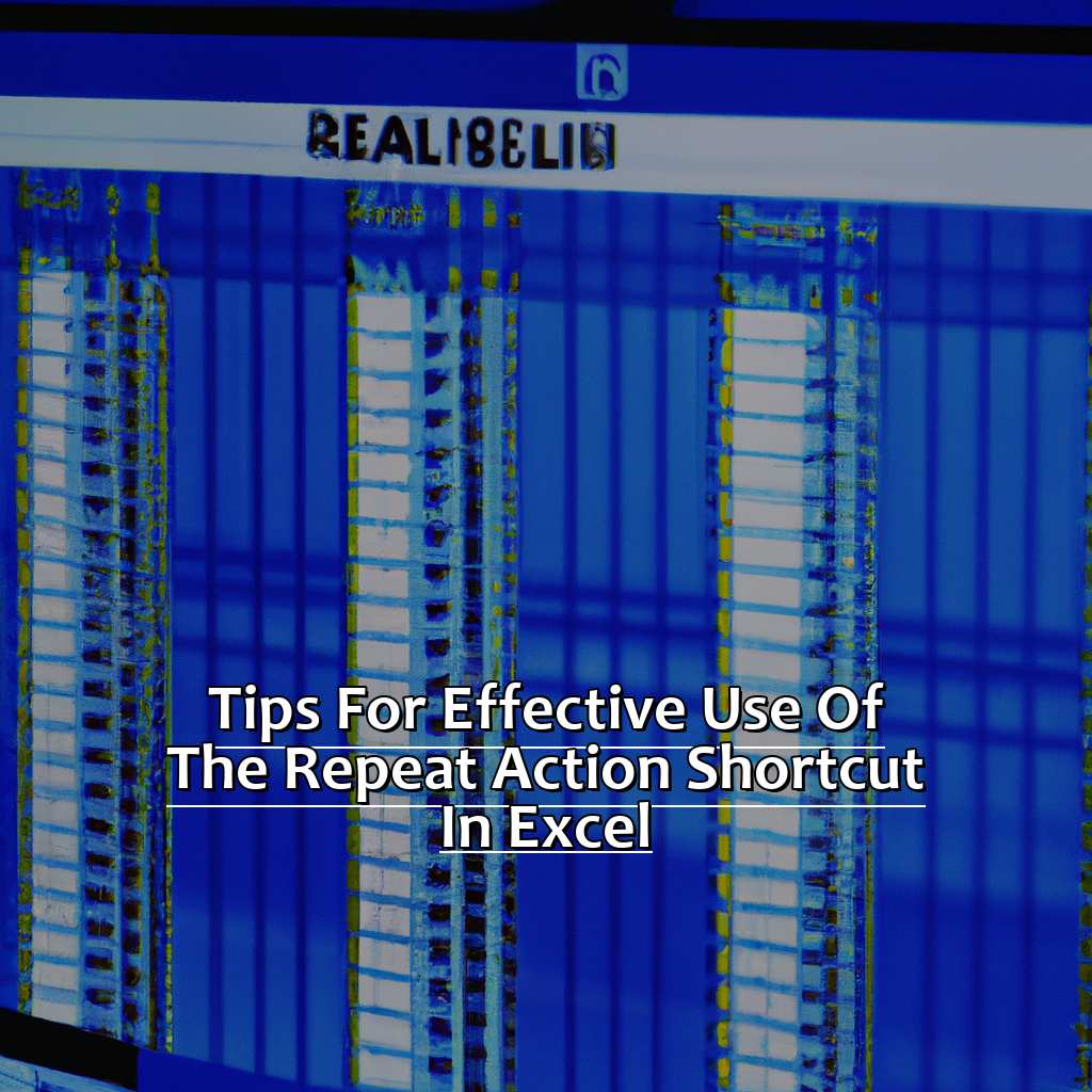 Tips for effective use of the Repeat Action Shortcut in Excel-How to Use the Repeat Action Shortcut in Excel, 
