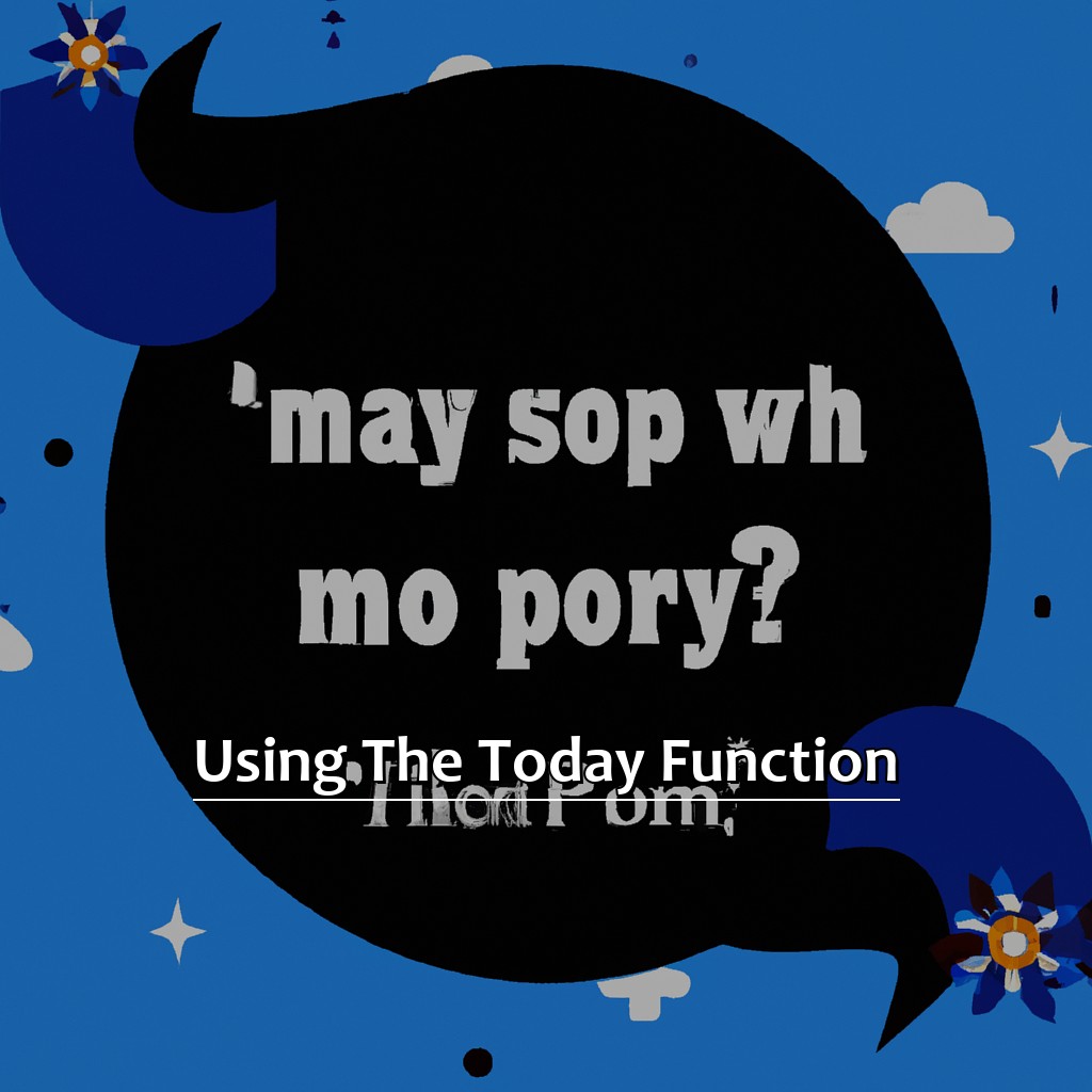 Using the TODAY() function-How to Use the Today