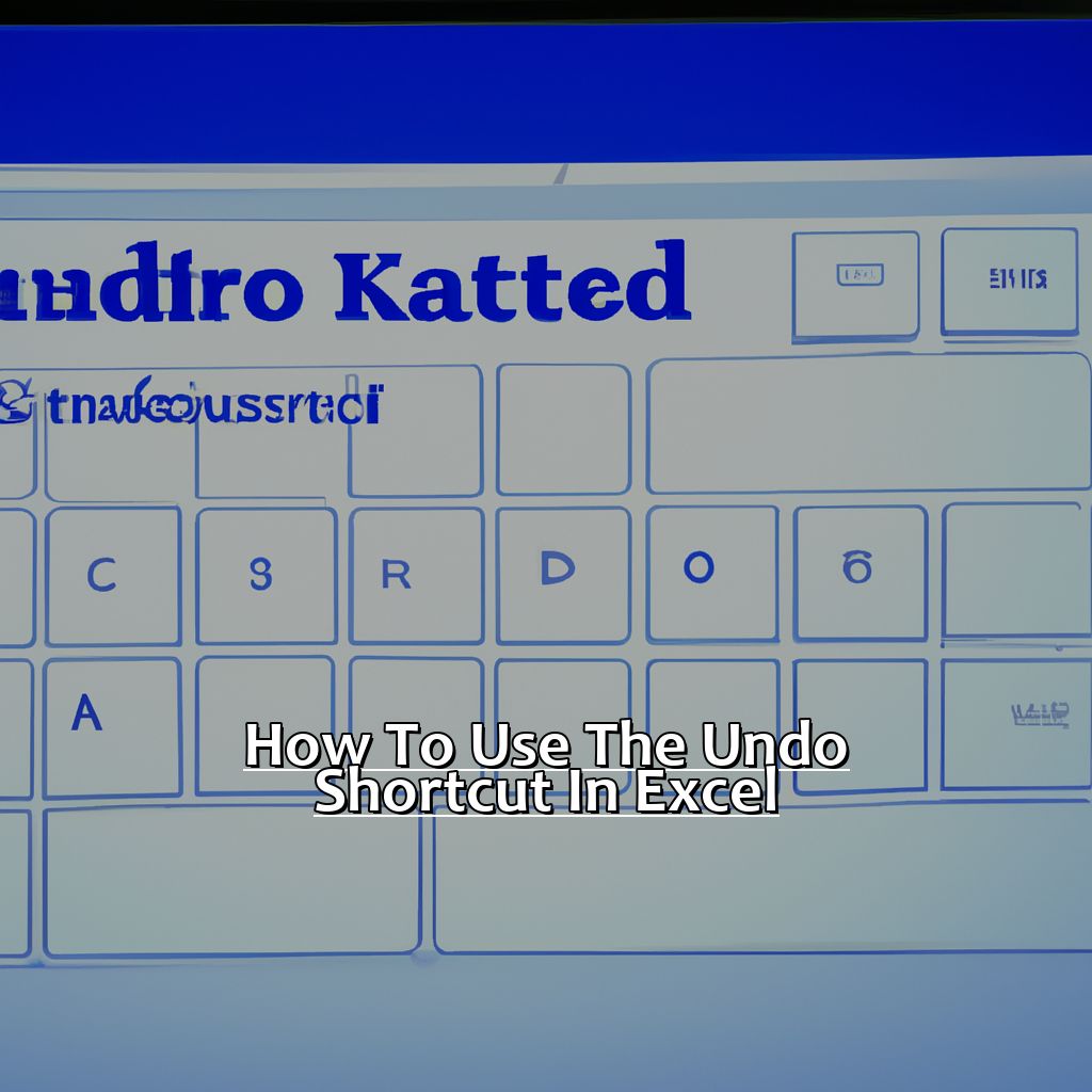 How to Use the Undo Shortcut in Excel-How to Use the Undo Shortcut in Excel, 